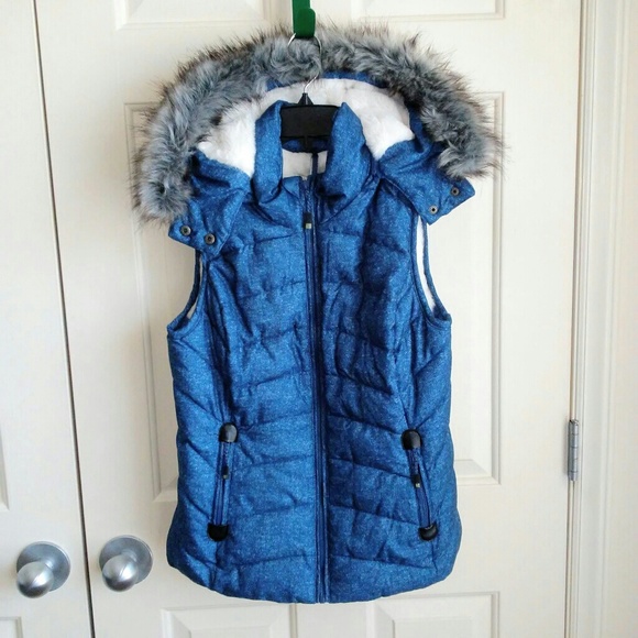 GreenTea Jackets & Blazers - Green Tea Cloth Winter Vest Jacket With Hood
